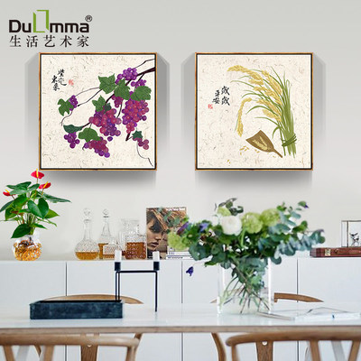 藝術(shù)餐廳墻面裝飾畫蔬菜飯廳瓜果 好評好店