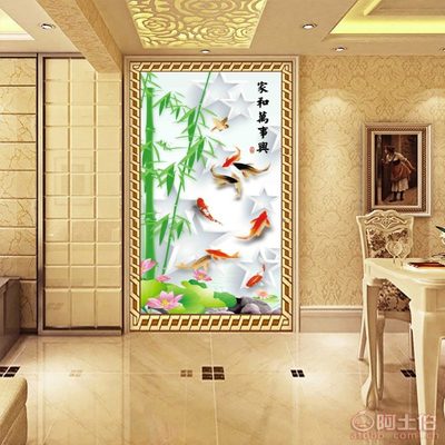 以自然之韻，裝點(diǎn)生活之美——帝尚JM-663大型3D無縫壁畫，為家居注入藝術(shù)靈魂